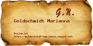 Goldschmidt Marianna névjegykártya